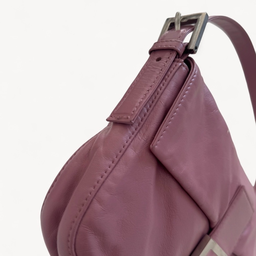 Fendi Mauve Leather Shoulder Baguette Bag - Picture 5 of 12